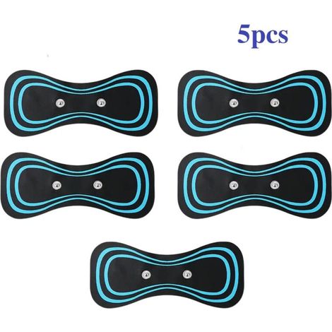 10/5 électrodes auto-adhésives de rechange pour appareil TENS, appareil d'électrostimulation musculaire, masseur corporel, patchs pour les épaules06127-AquaForge