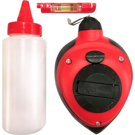 30m (100ft)  Line Marker, Chalk And Mini Level Set - G3760 (1/4)