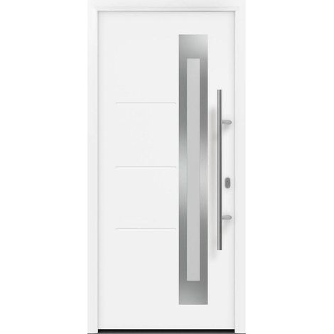 Hörmann Ecostar Haustür "ISOPRO IP 780S", verkehrsweiß (RAL 9016), 110 x 210 cm (B x H), DIN Rechts