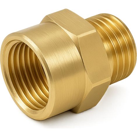 Conector roscado ROCKFORCE M3/8 x F1/2" acero CR-V