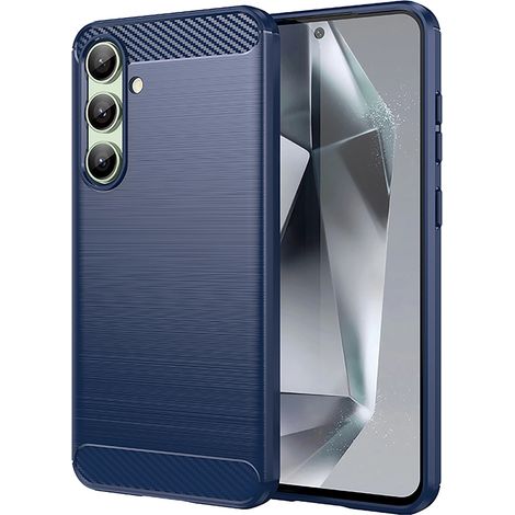 Funda de carbono para Samsung Galaxy S24 FE - Azul (1/5)