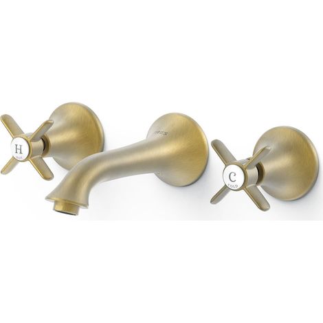 GRIFO BIMANDO EMPOTRADO PARA LAVABO CUERPO EMPOTRADO (1/2)