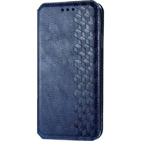 Eine Handyhülle im Brieftaschenstil für das iPhone 14 mit magnetischem Klappmechanismus, Ständerfunktion und einstellbarem Betrachtungswinkel, hergestellt aus stoßfestem PU-Leder und TPU-Material. (1/2)