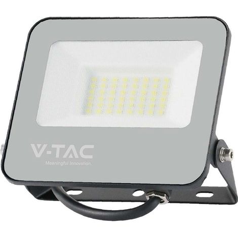 Foco LED SMD V-TAC de 30 W, 160 lm/W, color negro, blanco frío, IP65