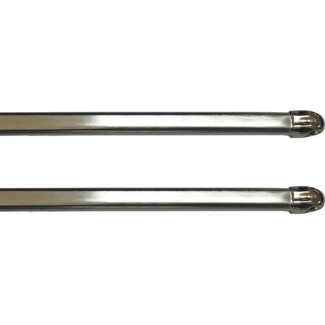 Lot de 2 Tringles Extensibles "Safi" 80-110cm Argent (1/2)