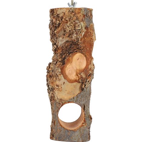 Support à nourriture en bois de pommier naturel, râtelier à croquettes, jouet à mâcher les dents pour lapins, cobayes et autres petits animaux. (1/5)