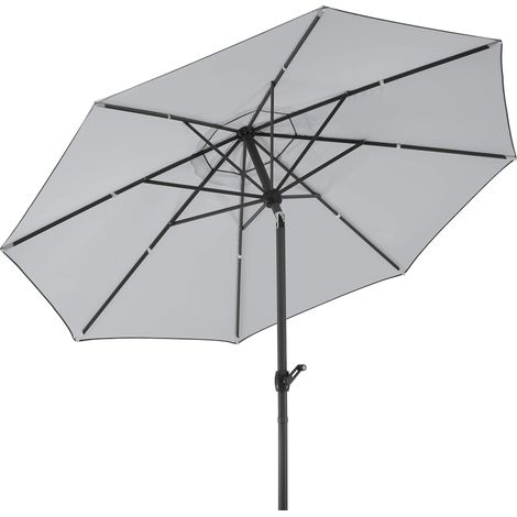 Schneider - Ombrellone Adria, Diametro 300 cm, Grigio Argento (1/5)
