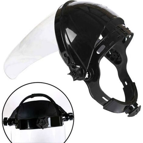 Écran Facial de sécurité Transparent réglable, Écran Facial de meulage Transparent de sécurité, Housse de Protection des Yeux Anti-Rayures, Protection des Yeux pour visière de Masque d'écran (1/4)