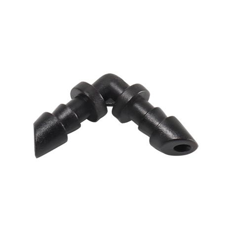 50 Pièces 90 Angle Connecteur Tuyau, 4/7mm Connecteurs de Tuyaux, Raccord D'irrigation, Connecteurs Barbelés de Tuyaux, Irrigation de Pelouse Raccord