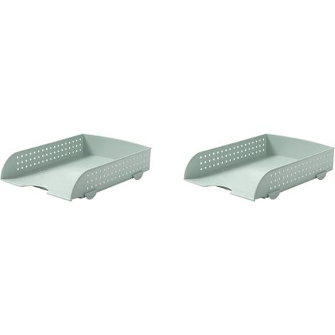 Plateaux à papier empilables,porte-documents rectangulaires en plastique, organisateur,idéal pour le bureau et la salle de classe.