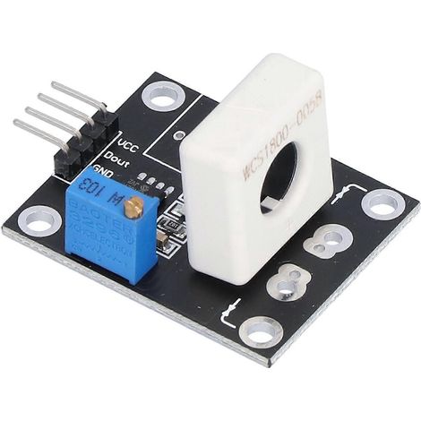 Module de capteur de courant à effet Hall, en plastique, composant électronique réglable pour la détection de surintensité