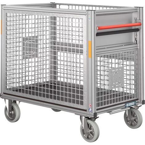 MUNK Rettungstechnik Universal-Rollcontainer mit Gitterbox hoch