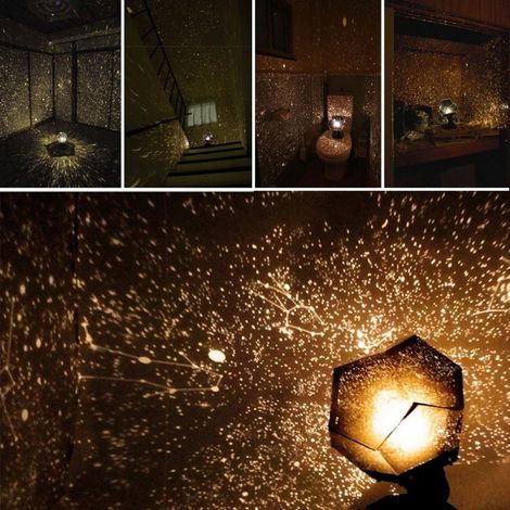 (Schwarz) DIY Planetarium Sternenprojektorlampe Nachthimmel