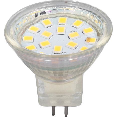 4-pack 18LED MR11 3W 300LM bulbs, double pin base, landscape spotlights for living room, cool white (1/5)