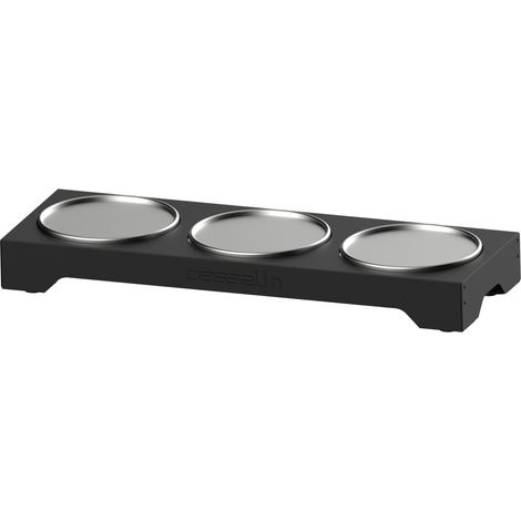 Support présentoir rond de buffet réfrigéré 3 zones