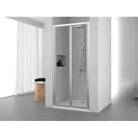 Porte de douche - Ocean S - NOVELLINI - H. 195 cm - l. 84-90 cm (1/2)