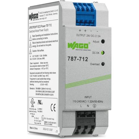 Wago EPSITRON ECO POWER 787 712 fuente de alimentación 60 W