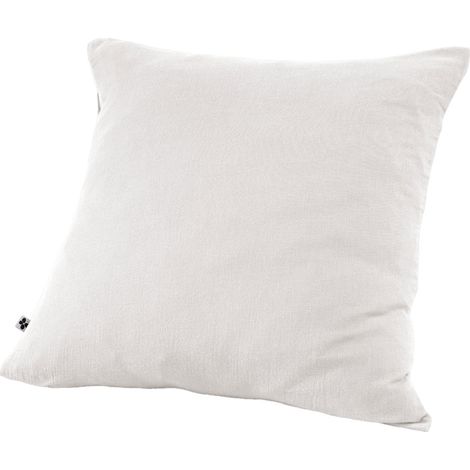 Taie d'oreiller Gaze de coton 60x60 GAIA coloris Blanc Chantilly