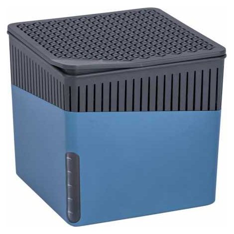 WENKO Deumidificatore Cubo Blu 1000 g, Deumidificatore d'aria, Blu, Plastica (ABS) blu, Cloruro di calcio bianco, Plastica (ABS) antracite (1/5)