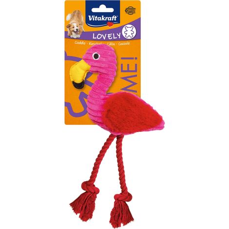 Vitakraft - Safari flamingo toy for dogs 30 cm  - (31371)