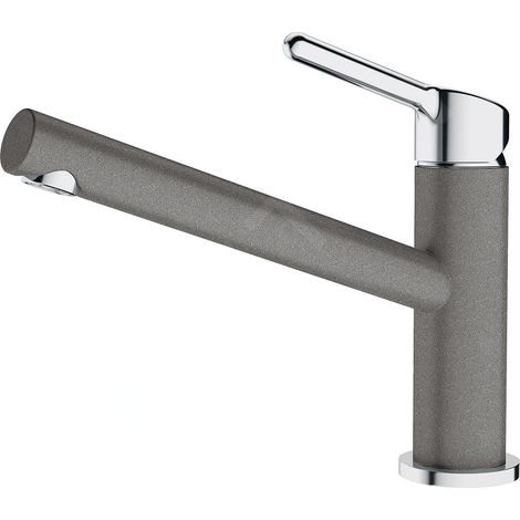 Franke Orbit - Mitigeur d'évier FC 3054.084, chrome / pierre grise 115.0623.140 (1/2)