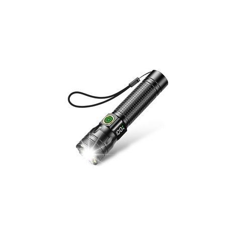 Lampe torche LED rechargeable, 2000 lumens, lampe torche LED ultra-lumineuse à 3 modes, étanche IP65, adaptée au camping, à la pêche et aux situations d'urgence. (1/5)