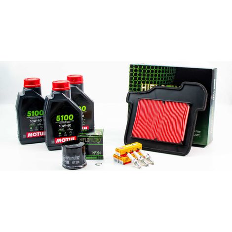 Kit Révision Filtres Bougies pour YAMAHA MT-09 de 2014 à 2016 - MOTUL 5100 10W40 3L