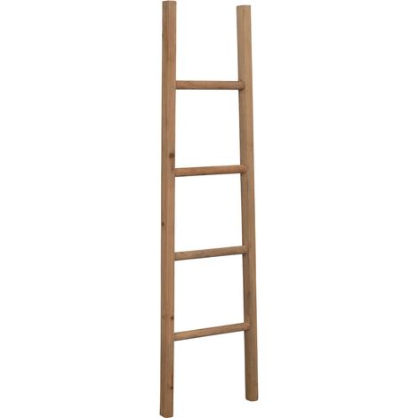 Ladder towel rack wooden modern bathroom floor standing wall Decorative towel rack ladder Towel hanger Object and vase holder (1/5)