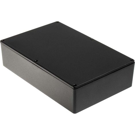 Boîtier RS PRO en Fonte d'aluminium, 222.1 x 145.9 x 55.9mm, Noir, Blindé ( Prix pour 1 ) (1/3)