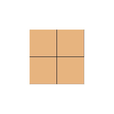 Aelle - Carrelage sol / mur uni beige 20x20 cm VODEVIL BEIGE - Vendu par boîte de 1 m² (1/2)