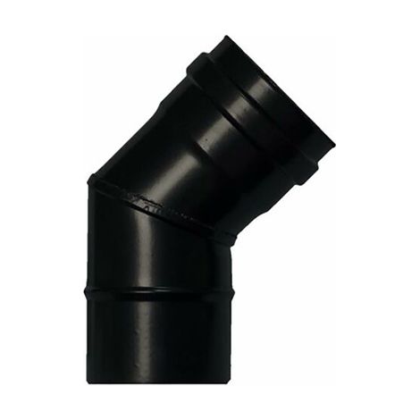 GOMITO STUFA VETRIFICATO OPACO PELLET 45 - 80 MM (1/2)