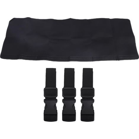 Manchon Isolant pour Tuyau d'AC Portable en Polyester – Couverture Isolée pour Conduits d'Air Conditionné (Diamètre 5 et 5.9 Pouces) Noir – 59 Pouces avec 3 Bretelles de Serrage