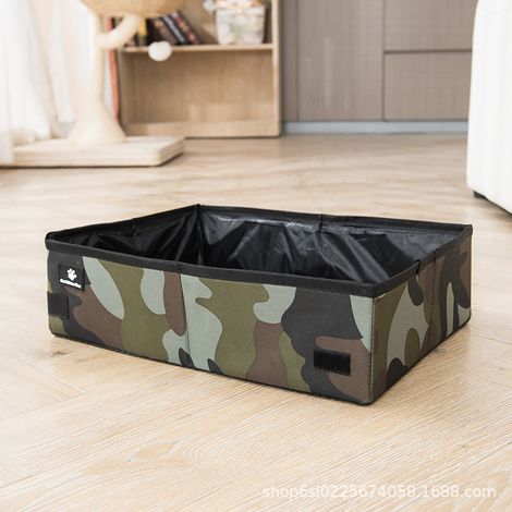 Bac à litière pliable pour chat (1/4)