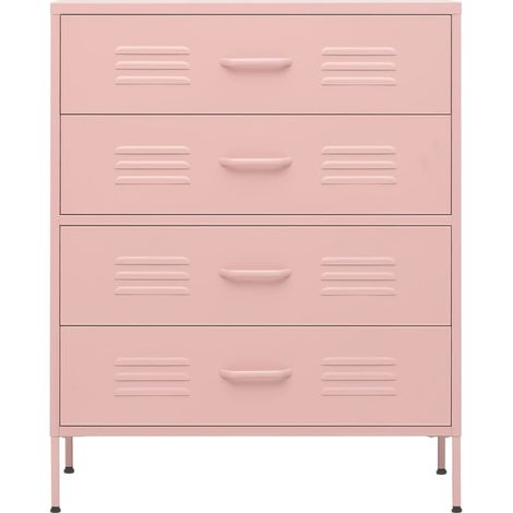 Commode Rose 80x35x101,5 Acier (1/5)