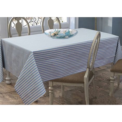 Tovaglia Per Salotto Cucina In Miros Misto Cotone Made In Italy Bastoncino RP, misura140x140coloreGrigio (1/4)