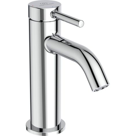 mitigeur monocommande salle de bain, robinet de lavabo avec cartouche, système, bonde Click-Clack, chromé (1/5)