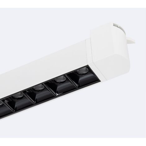 Spot Linéaire LED sur Rail Triphasé 15W UGR13  3000K Blanc