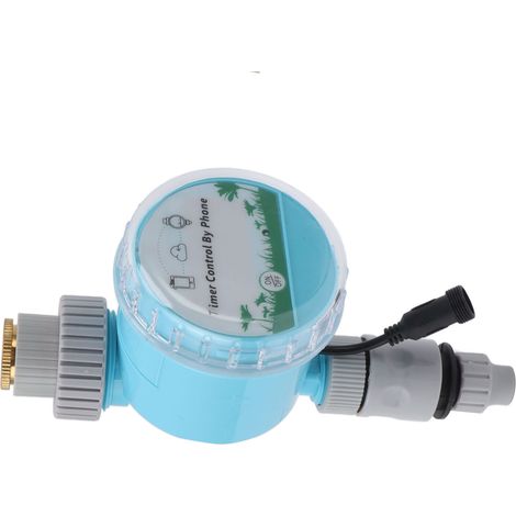 Minuteur d'arrosage automatique en plastique avec contrôle WiFi et Bluetooth, étanche IP68, pour l'irrigation de jardin et les parcs agricoles.