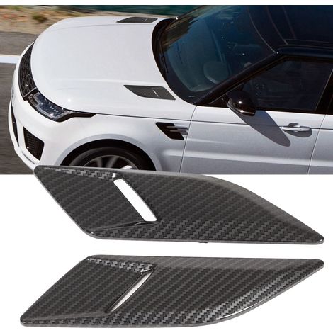 Modification automobile : Garniture d'aération de capot pour Land Rover Range Rover Sport L494 (2014-2022) (une paire, gauche et droite) (26292) finition fibre de carbone (1/5)