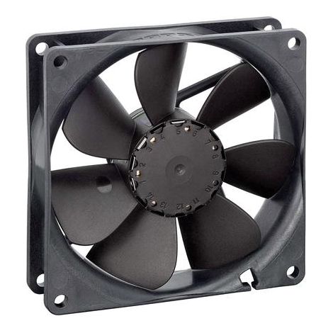 ebm-papst Ventilador axial 3414N/2 negro 92x92x25 mm