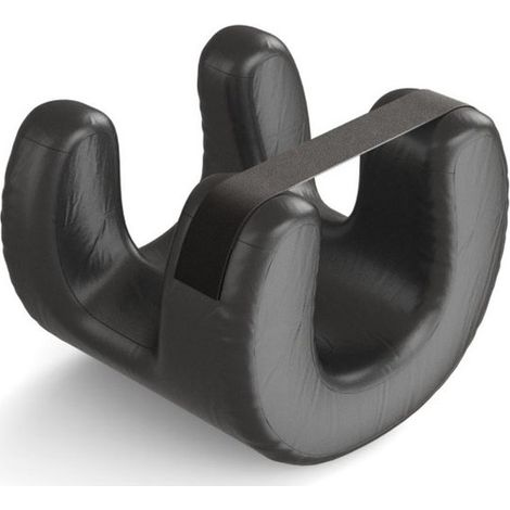 Oreiller ergonomique en mousse à mémoire de forme avec appui facial, coussin de soutien pour différentes positions de sommeil, confort pour repos et relaxation, noir (1/5)