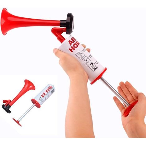 Ecleanfy - Klaxon à air portable 120 dB – Alimentation manuelle – Sécurité maritime, camping, événements sportifs – Compact et léger