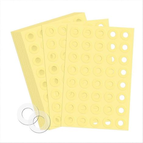 4000 Verstärkungspads für Perforationen, selbstklebend, transparent, dauerhaft haftend (1/5)