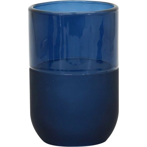 Bicchiere in vetro blu - serie Notte (1/3)