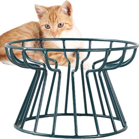 Comederos elevados para gatos - Soporte de hierro y cerámica (1/5)