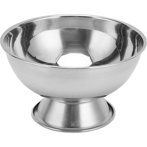 Bol en acier inoxydable pour savon à raser, crée une mousse riche et dense, bol à mousse robuste pour homme. (1/5)