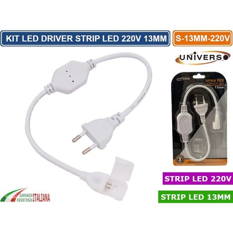 KIT LED DRIVER 220V PER STRISCE LED 220V SMD 2835 13MM