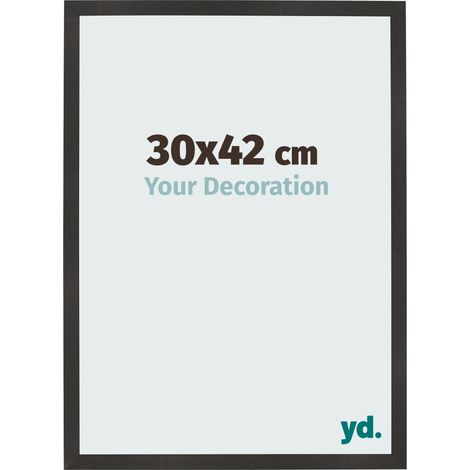 yd. - Cadre photo 30x42 - Noir Mat - MDF - Bologna