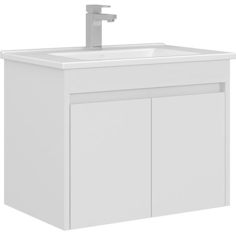 Waschtischunterschrank "Arno 65" – 65 x 45 x 52 cm – Weiß (1/5)