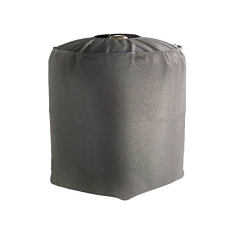 Housse de protection imperméable pour bouteille de gaz – Toile Oxford polyester 220g/m2 enduit PVC – Dimensions L 35 x l 35 x h 40 cm – Couleur anthracite – Green Club